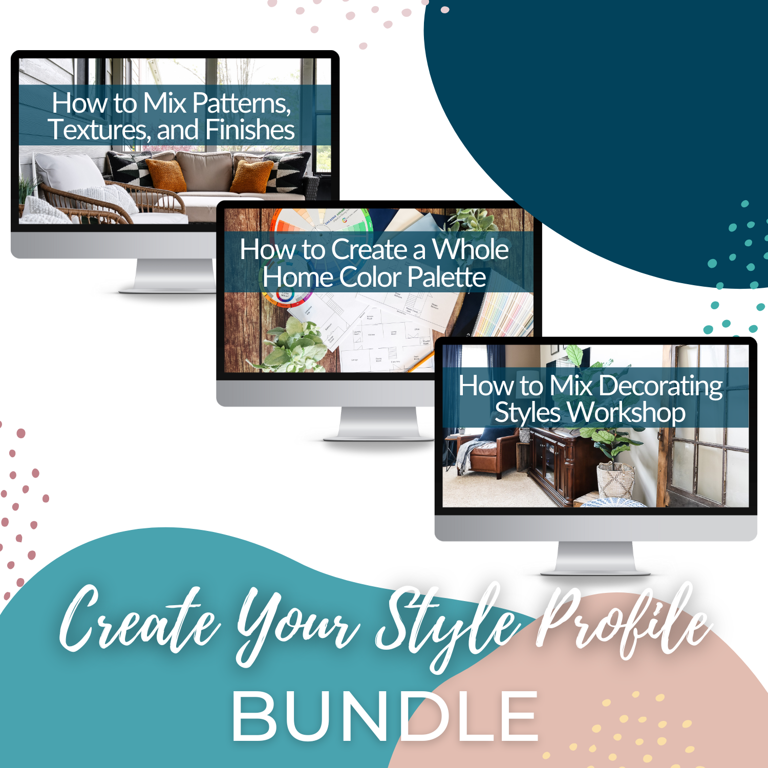 In these My Homier Home workshops, you will learn how to use the Create Your Style Profile Workshop Bundle for making decorating decisions.