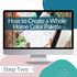 Step two in creating a cohesive color scheme for your whole home is through the My Homier Home How to Create a Whole Home Color Palette Workshop.