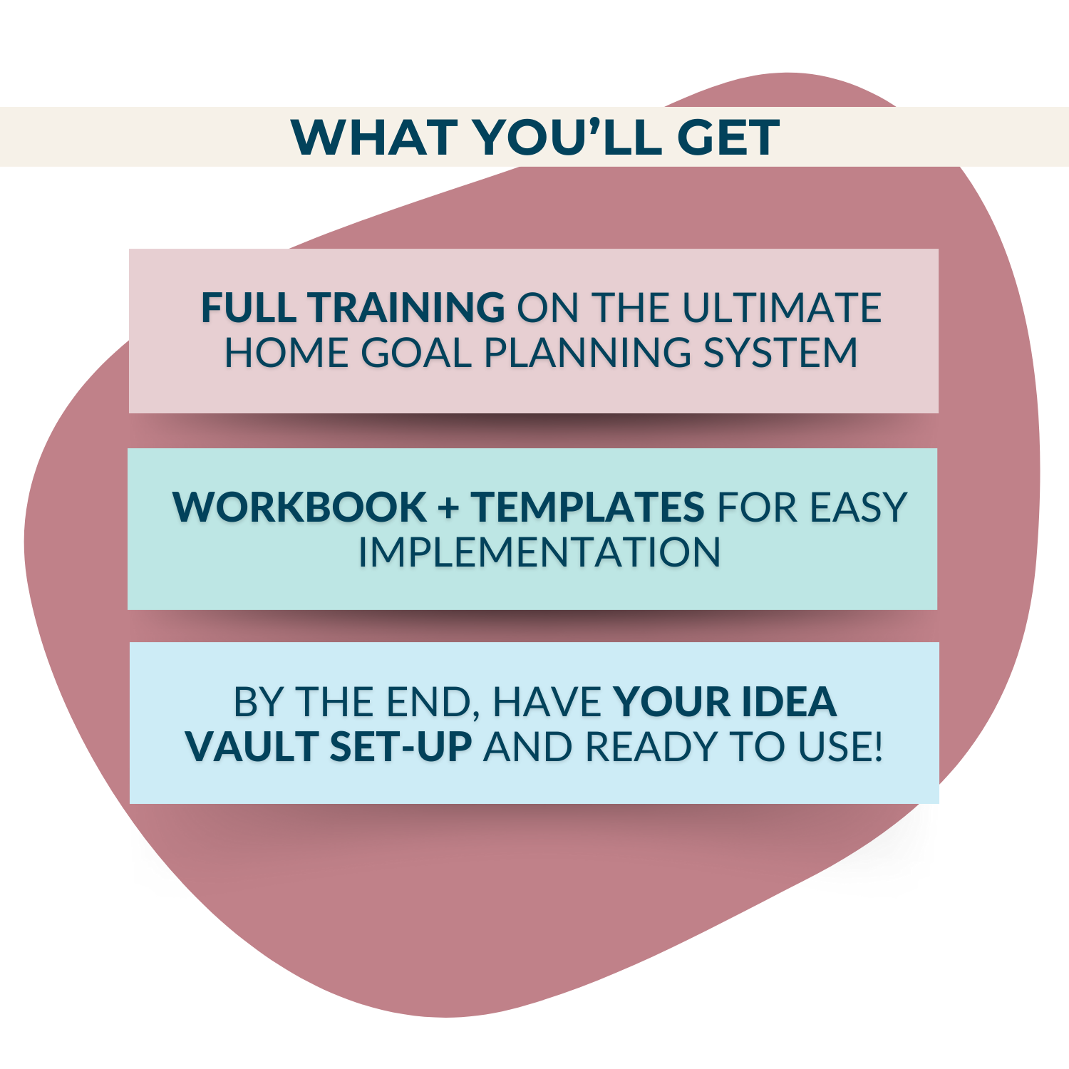 Transform your Dream Home Idea Vault Workshop with full training in the My Homier Home home organization system.
