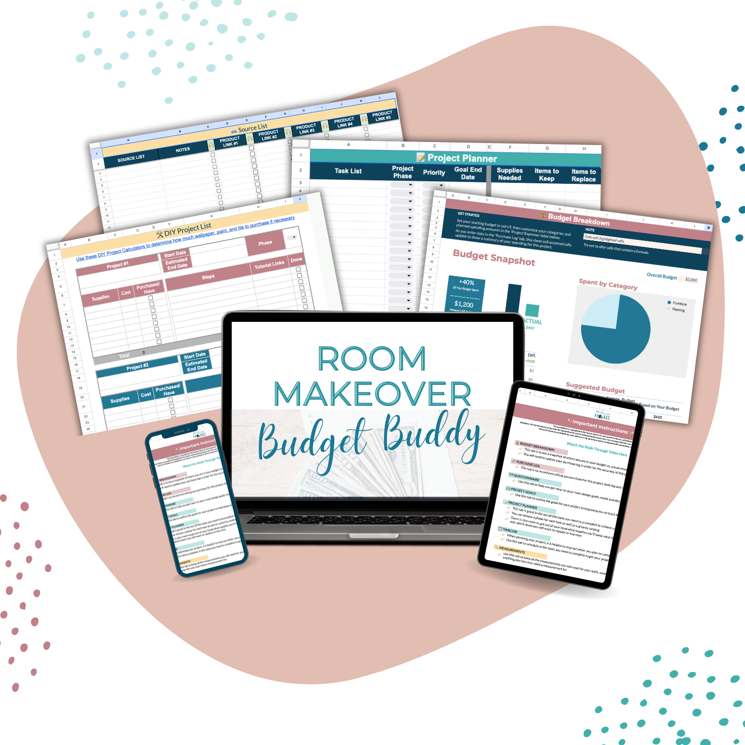 Room Makeover Budget Buddy – My Homier Home